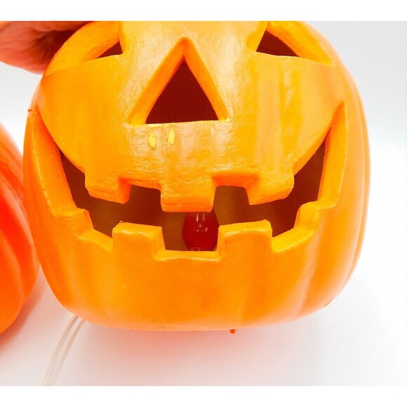 Jack-O-Lantern Light Up Foam Blow Mold Halloween Pumpkins Paper Magic Group 1998 - Picture 11 of 12